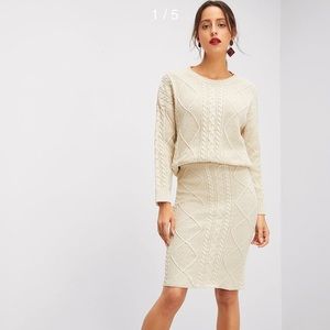 Cable Knit Sweater Set